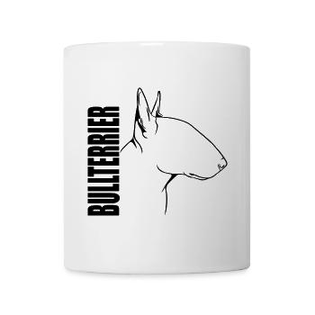 Bullterrier Profil Hunde Hund Wilsigns - Tasse - Weiß - Vorne