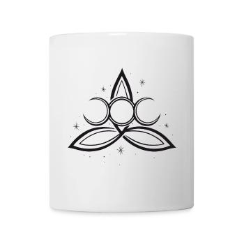 Trinity Triquetra Symbol Mond Triple Moon - Mug blanc - blanc - Devant