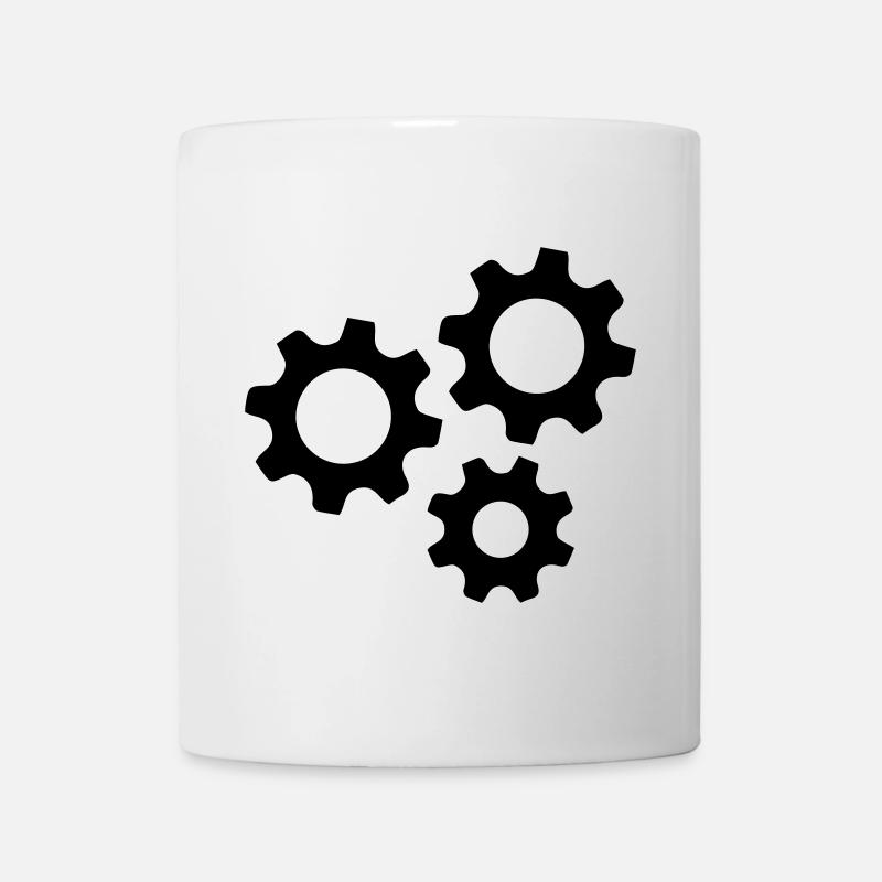 Gear Gearwheel Machines Work - Mug - white