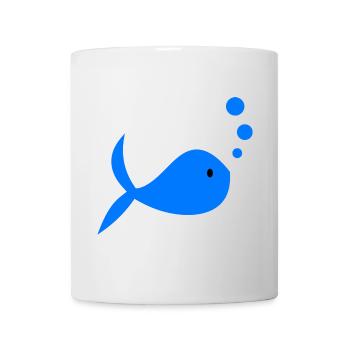 SURFING. FISH. BEACH. SEA. OCEAN. HUMOR. HOLIDAY - Mug - white - Front