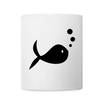 SURFING. FISH. BEACH. SEA. OCEAN. HUMOR. HOLIDAY - Mug - white - Front