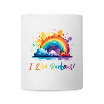 Ich mag Regenbögen - Tasse - Weiß - Vorne