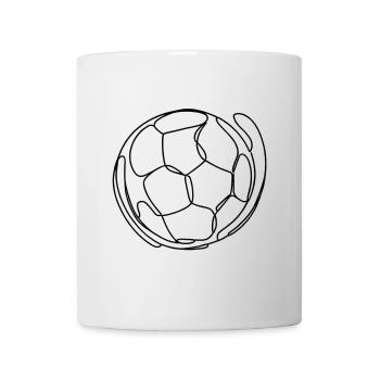 Soccer One Line Art - Mug - white - Front