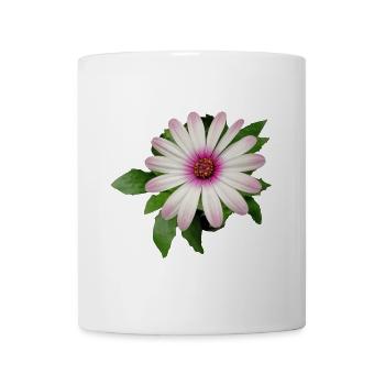 PURPLE AND WHITE CAPE BASKET FLOWER - Mug - white - Front