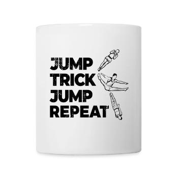 Répétition de trampoline - Mug blanc - blanc - Devant