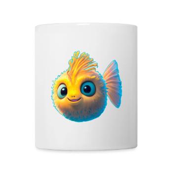 süßer Baby Kugelfisch - Tasse - Weiß - Vorne
