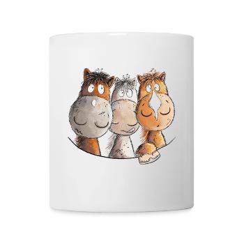 Droll Horses I Horse Motif for Rider - Mug - white - Front