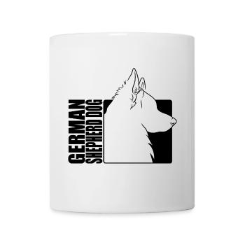 German Shepherd Dog Profil Hunde Hund Wilsigns - Tasse - Weiß - Vorne