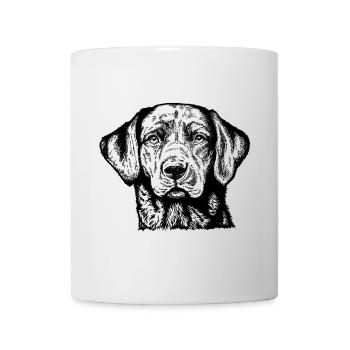 Labrador Retriever Portrait - Tasse - Weiß - Vorne