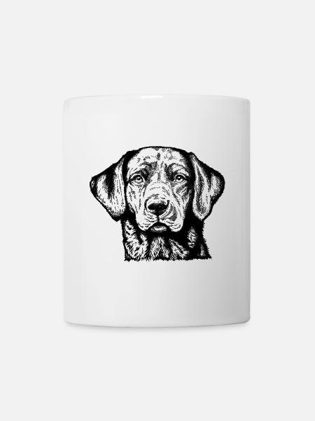 Labrador Retriever Portrait - Tasse - Weiß