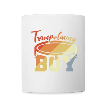 Trampolin Junge - Tasse - Weiß - Vorne