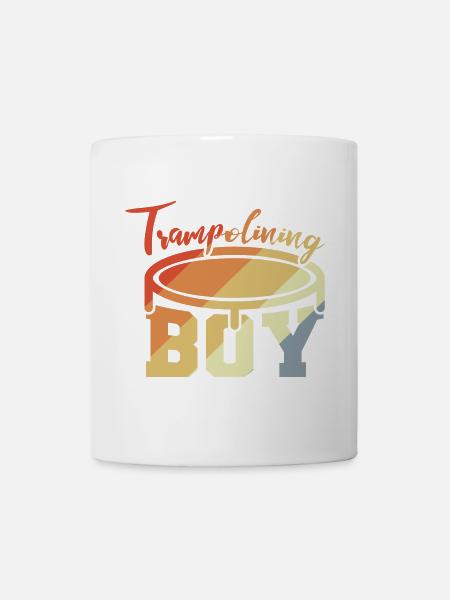 Trampolin Junge - Tasse - Weiß