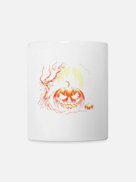 Halloween-Kürbis - Tasse - Weiß
