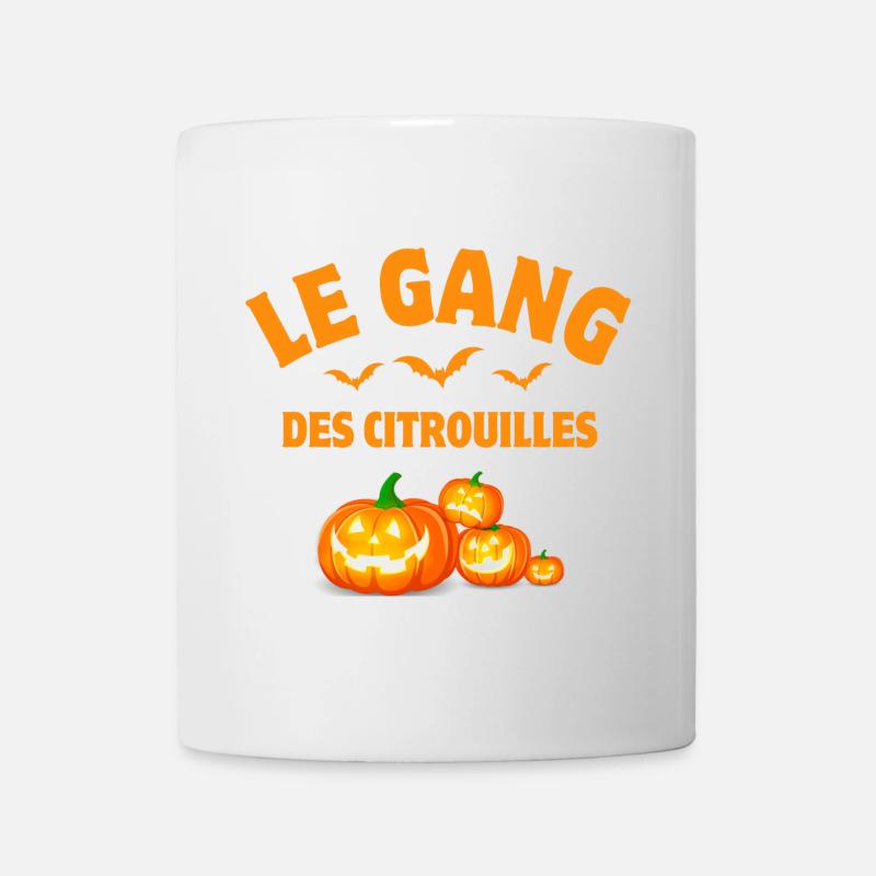 halloween, citrouille, citrouilles - Mug blanc - blanc