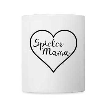 Spielermama schwarz - Tasse - Weiß - Vorne
