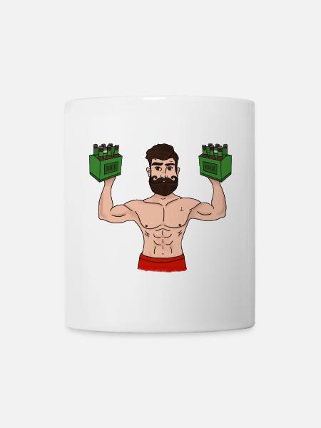 Sixpack Träger - Tasse - Weiß