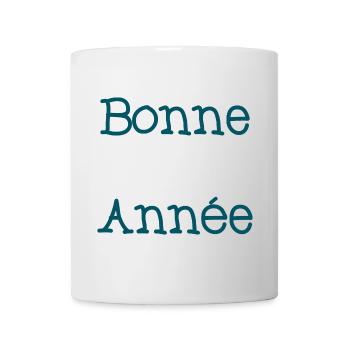 BONNE ANNEE. SAINT SYLVESTRE. NOUVELLE ANNÉE - Mug blanc - blanc - Devant