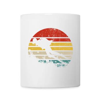 Retro Sunset Surf Silhouette - Mug - white - Front