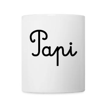 PAPI. PAPA. FÊTE DES PÈRES. BONNE FÊTE PAPA - Mug blanc - blanc - Devant