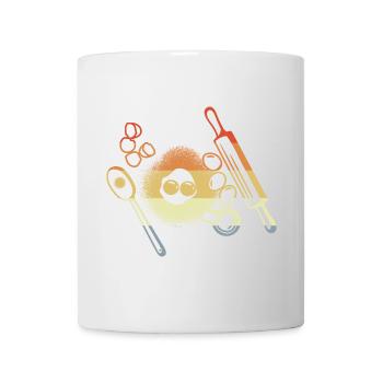 Backzutaten Vintage Look - Tasse - Weiß - Vorne