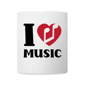 I love music - Tasse - Weiß - Vorne
