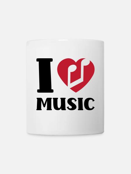 I love music - Tasse - Weiß