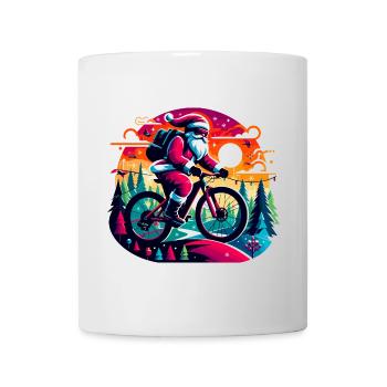 Santa MTB Neon Ride - Mug - white - Front