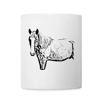 Horses T-shirt Gift Rider - Mug - white - Front