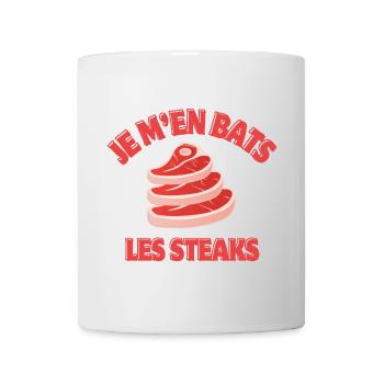 je m'en fiche, je m'en fou, rien à battre - Mug blanc - blanc - Devant