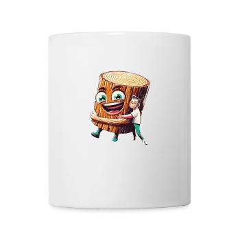 ich und mein holz forst holztransport forstwirt - Tasse - Weiß - Vorne
