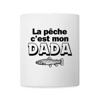 pêche, pêcheur, canne à pêche - Mug blanc - blanc - Devant