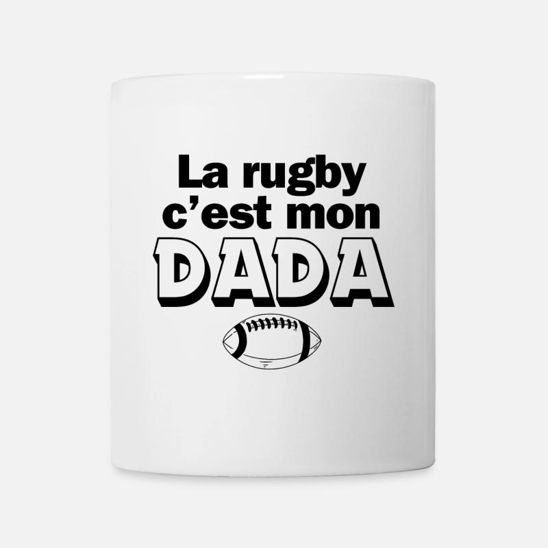 rugby, rugby humour, fan de rugby - Mug blanc - blanc