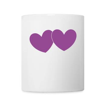 Valentine's Day Heart Violet Couples - Mug - white - Front