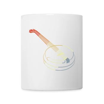 Vintage Banjo Drawing - Mug - white - Front