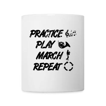 Waldhornist Routine - Tasse - Weiß - Vorne