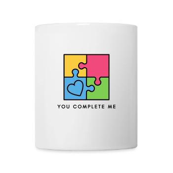 Du vervollständigst mich wahre Liebe Valentinstag - Tasse - Weiß - Vorne