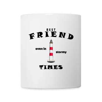 Meilleur Ami, Meilleur Ami, Amis, Anglais - Mug blanc - blanc - Devant