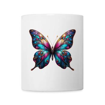 Schmetterling - Tasse - Weiß - Vorne