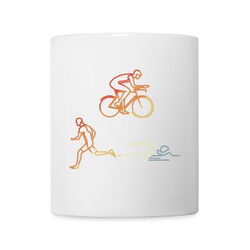 Vintage Triathlet - Tasse - Weiß - Vorne