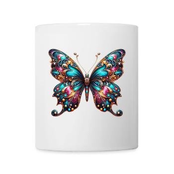 Schmetterling - Tasse - Weiß - Vorne
