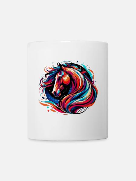 Pferd - Tasse - Weiß