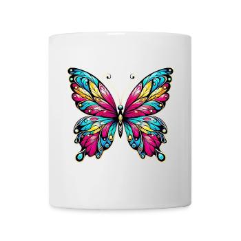 Schmetterling - Tasse - Weiß - Vorne