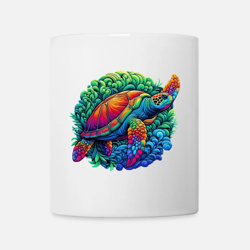 Tortue - Mug blanc - blanc