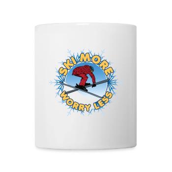 Plus de Ski - Mug blanc - blanc - Devant