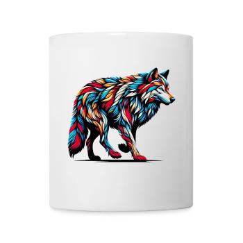 Loup - Mug blanc - blanc - Devant