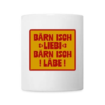 Bern isch Liebi: Bärn isch Läbe - Tasse - Weiß - Vorne