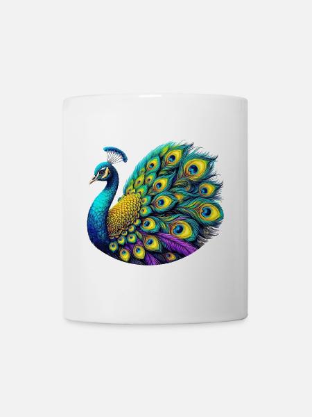 Paon - Mug blanc - blanc