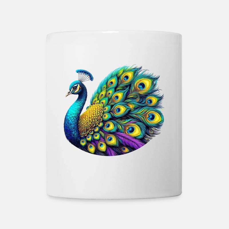 Peacock - Mug - white