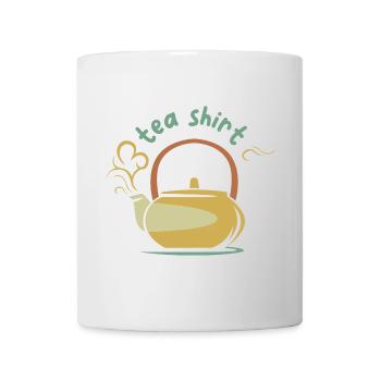 Théière Vintage Teashirt Illustration Bande Dessinée - Mug blanc - blanc - Devant