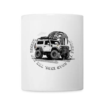 Conducteur tout-terrain - Mug blanc - blanc - Devant